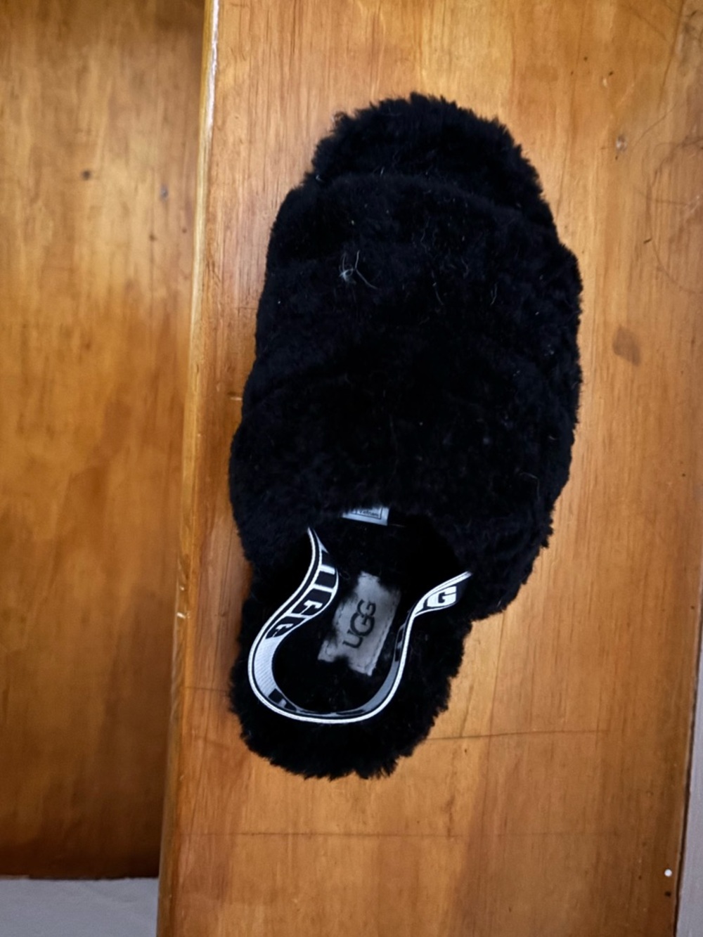 Ugg black slide in slippers